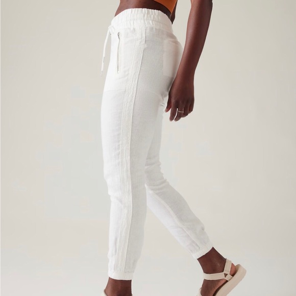 Athleta Cabo Linen Jogger. Machine washable fabric with a relaxed fit. Worn 2x - Picture 14 of 15